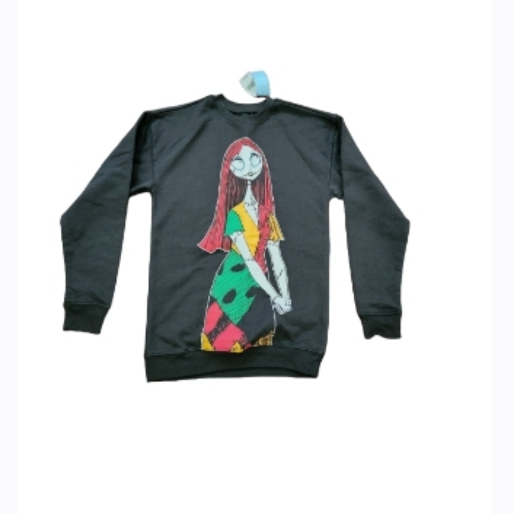 DISNEY THE NIGHTMARE BEFORE CHRISTMAS SALLY CREW-NECK SWEATER SIZE XS